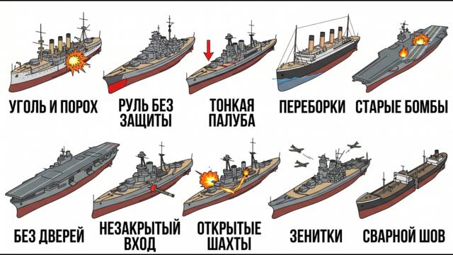 10 фатальных просчётов, превративших корабли в гробы