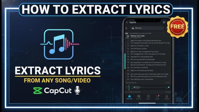 Generate Lyrics from Any Song for FREE in CapCut