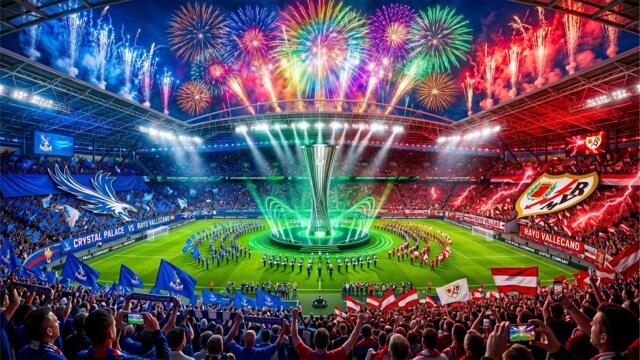 Crystal Palace & Rayo Vallecano | UEFA Conference League Final Opening Ceremony & Epic Music Show 4K