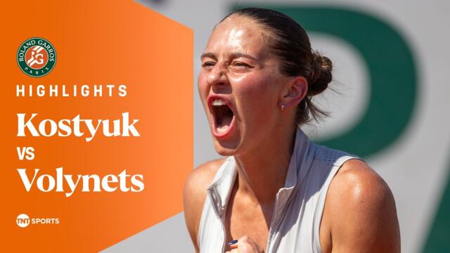 Marta Kostyuk vs Katie Volynets | Round Two | Roland Garros 2026 Highlights 🇫🇷