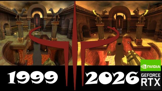 Quake 3 Arena 1999 vs 2026 RTX