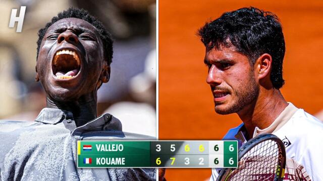 CRAZIEST 5th-Set Tiebreak at Roland-Garros 2026 😱 Kouame vs Vallejo