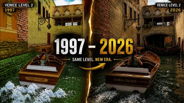 Tomb Raider II (1997) Reimagined in Unreal Engine 5 | Venice 1997 vs 2026