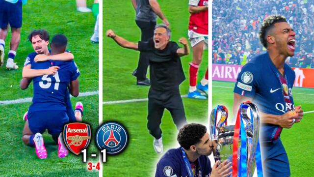 PSG Players LOST THEIR MINDS After Winning The Champions League Final vs Arsenal! (Full Reactions)🔥🏆