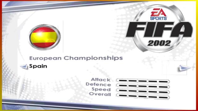 [PC] | FIFA 2002 | EURO 2000 | SPAIN | WORLD CLASS DIFFICULTY | LONGPLAY