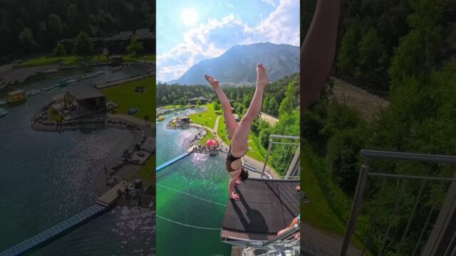 Maike kämpft MENTAL und springt den schwesten Sprung der Welt aus 20m Handstand 3 ½ Rückwärts