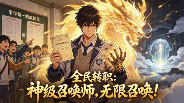 【FULL】《全民轉職：神級召喚師，無限召喚！》學識頂尖卻覺醒低階職業，受盡嘲諷，獲神級機緣逆襲登頂巔峰。#中文全集 #漫畫 #男頻 #熱門漫畫