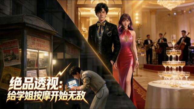 【FREE】《绝品透视：给学姐按摩开始无敌》绝境觉醒绝品透视，鉴宝炒股精准崛起，邂逅校花打脸前任，开启巅峰人生！#动漫 #小说改编 #漫画