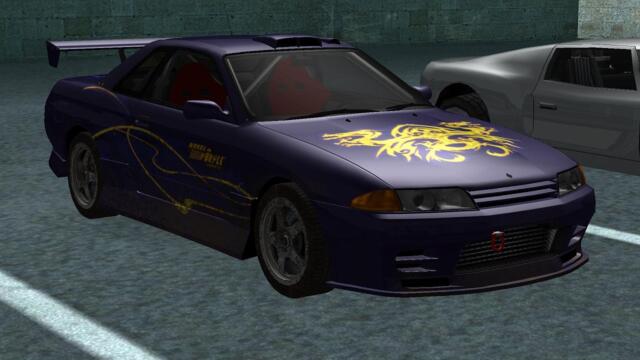 GTA San Andreas Vehicle Mod Showcase - 1991 Nissan Skyline GT-R (BNR32)