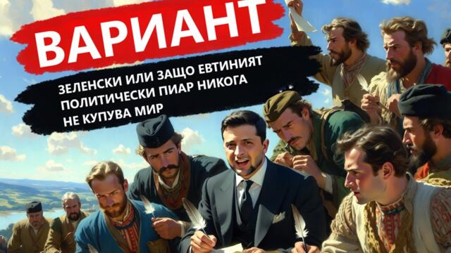 ЗЕЛЕНСКИ ИЛИ ЗАЩО ЕВТИНИЯТ ПОЛИТИЧЕСКИ ПИАР НИКОГА НЕ КУПУВА МИР,  Вариант #900