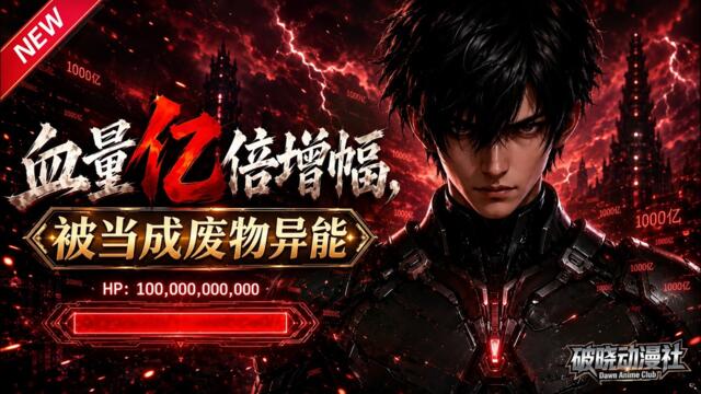MULTISUB📢新番上线《血量亿倍增幅，被当成废物异能》第1~77集丨废柴少年被逐出家门，解锁万倍生命值，战强敌打脸势利家族！#最新漫剧 #破晓动漫社