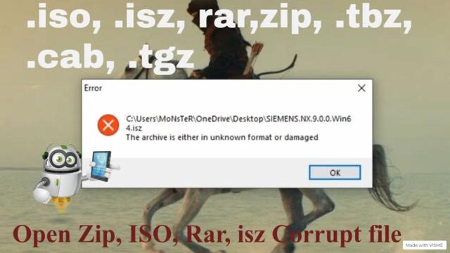 How To Extract ZIP, ISZ, ISO file format || Open ISO Corrupt file 2022