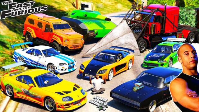 Stealing Fast and Furious Most Famous Cars with Franklin!
