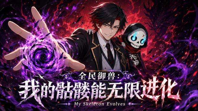 【全民御兽：我的骷髅能无限进化】觉醒F级植物御兽被全校嘲笑？隐藏SSS幽冥小骷髅，亿万亡灵听我号令！#全民转职#御兽#动漫