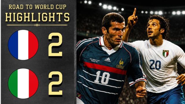 France vs Italy | Zidane and Del Piero Duel at the Parc des Princes | Road to World Cup 1998