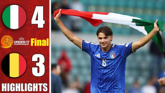 Italy vs Belgium | Euro U17 Final | Highlights & Goals 2026