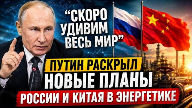 🔴💥 РУСИЯ И КИТАЙ ГОТВЯТ РЕВОЛЮЦИЯ! «Скоро удивим весь мир»: Путин раскрыл, чем Россия и Китай поразят мировую энергетику