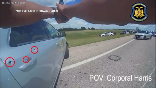 Suspect Shoots Through Trooper's Window During High-Speed Chase