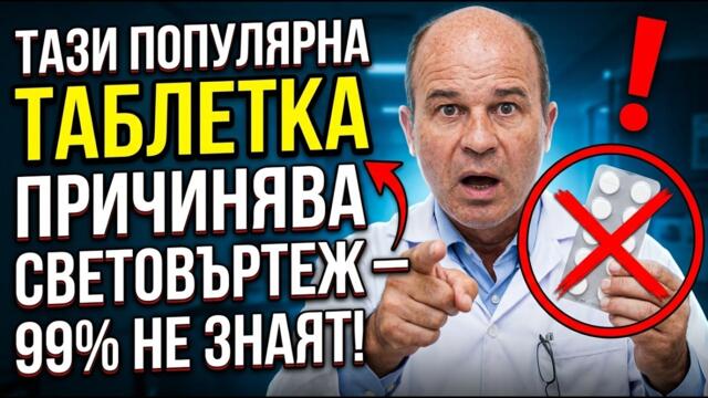Невролозите ПРЕДУПРЕЖДАВАТ! 5 лекарства, които засилват замайването и нарушенията на равновесието