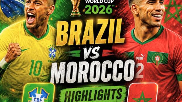 BRAZIL vs MOROCCO | Full Match Highlights | FIFA World Cup 2026