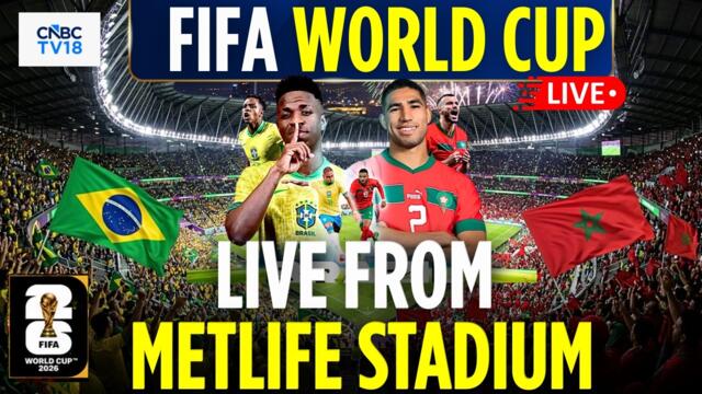 🔴Brazil vs Morocco LIVE: FIFA World Cup 2026 Match at MetLife Stadium | Brazil Football Team | N18G
