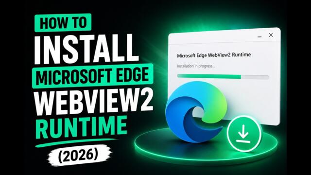 How to Install Microsoft Edge WebView2 Runtime (2026)