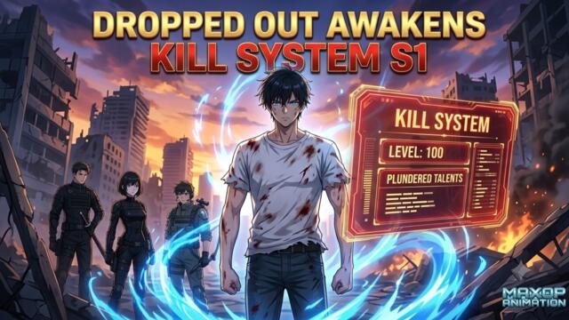 [ENG DUB] Expelled From School, He Awakens SYSTEM in APOCALYPSE Slaughterhouse S1 | Short Anime