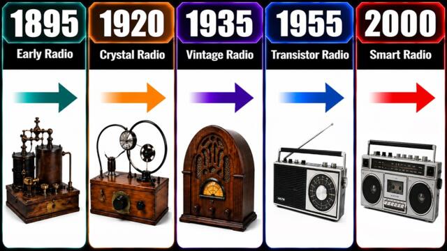 The Evolution of Radio (1895–2045) | From Crystal Sets to Smart Radios