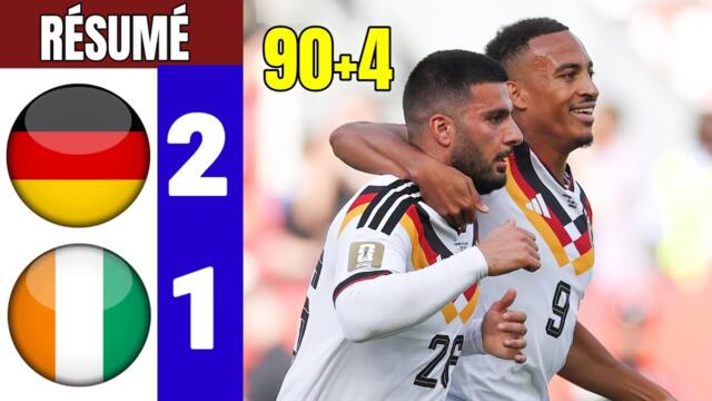 Allemagne vs Côte d'Ivoire 2-1 | Le Résumé du Match 2026