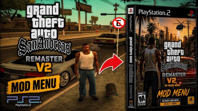 GTA San Andreas Remaster V2 PS2 | Mod Menu & New Cars