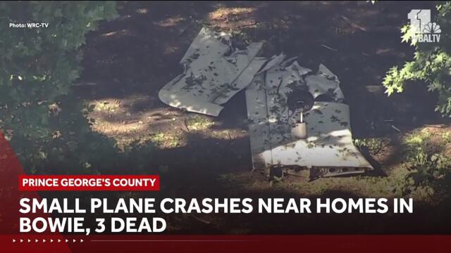 Aerial video shows parts of plane after crash