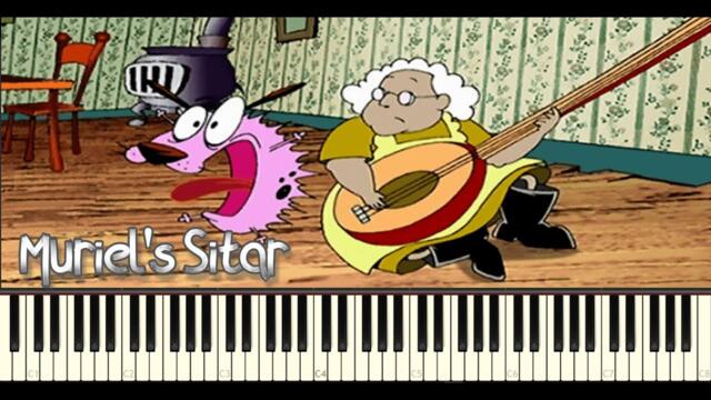 How to Play - "Muriel's Sitar song" | from courage the cowardly dog show