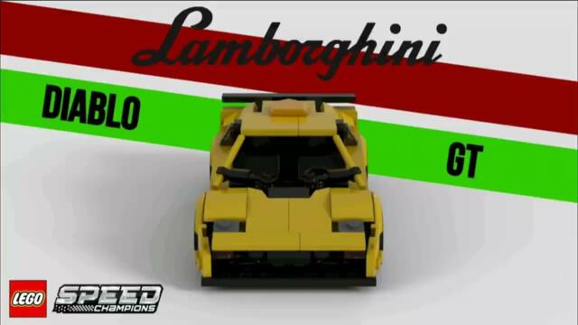 Custom LEGO MOC of Lamborghini Diablo GT (Official HD Video)