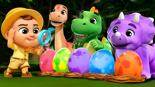 Dino Surprise Eggs Song | Lalafun Nursery Rhymes