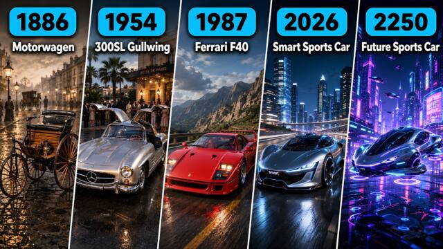 The Evolution of Sports Cars 1886–2250