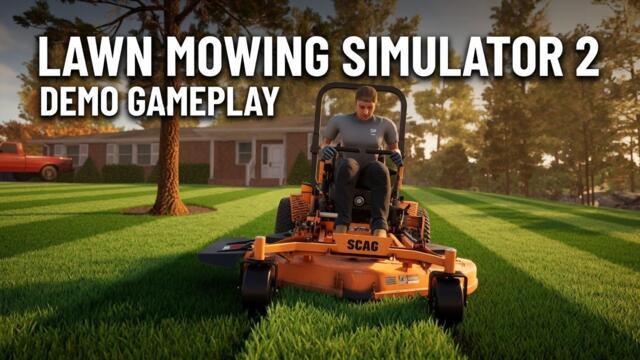 Lawn Mowing Simulator 2 Demo | Most Satisfying Lawn Care Sim?