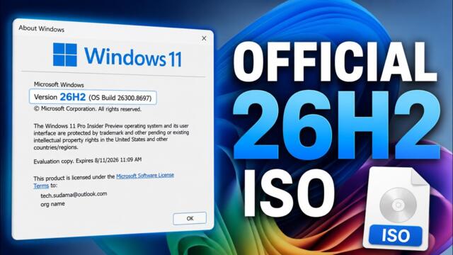 Windows 11 26H2 ISO Officially Released! How to Download & Install the Latest Windows 11 Update!