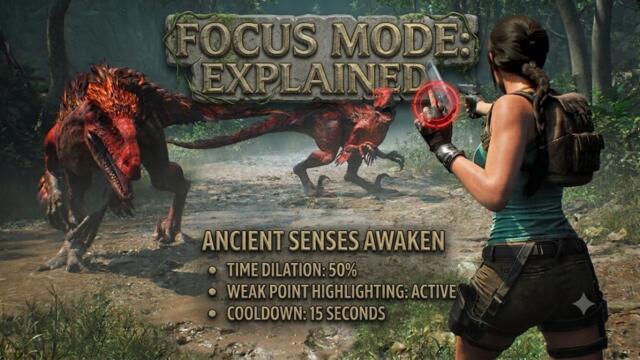 Lara's New Focus Mode Explained - Tomb Raider: Legacy of Atlantis