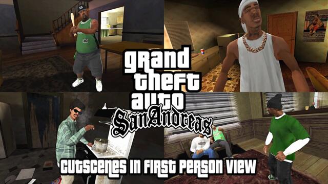 GTA San Andreas Cutscenes in First Person View Mod Showcase Gameplay