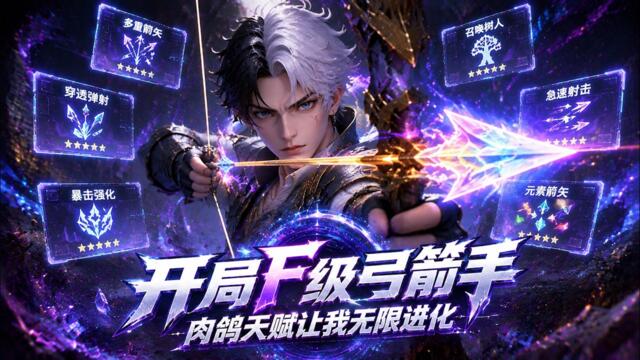【新番上線】開局F級弓箭手，肉鴿天賦讓我無限進化 F-Rank Archer at Start: My Roguelike Talent Lets Me Evolve Infinitely#漫劇#短劇