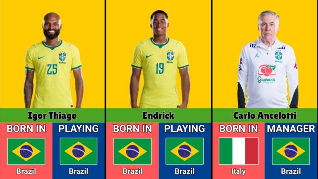 Birthplaces of BRAZIL's World Cup 2026 Players