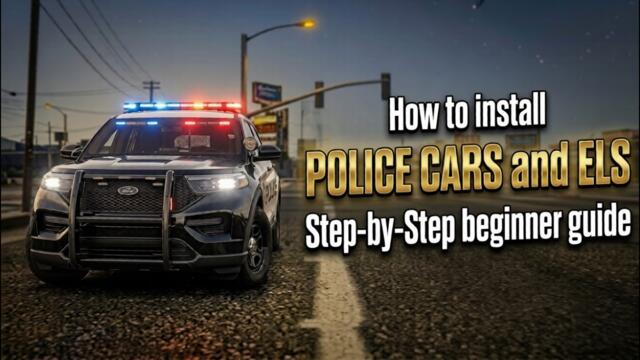 How to install police cars and ELS in GTA 5(Step-by-Step Beginner Guide)|| LSPDFR GTA 5