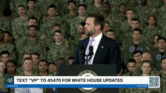 Vice President Vance Delivers Remarks at Naval Air Station Oceana in Virginia Beach, VA