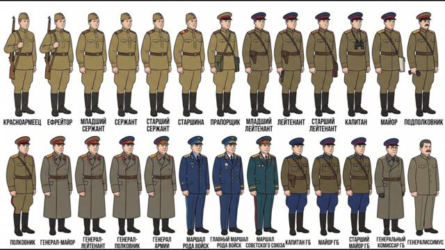 Как была устроена военная иерархия СССР: все ранги советской армии