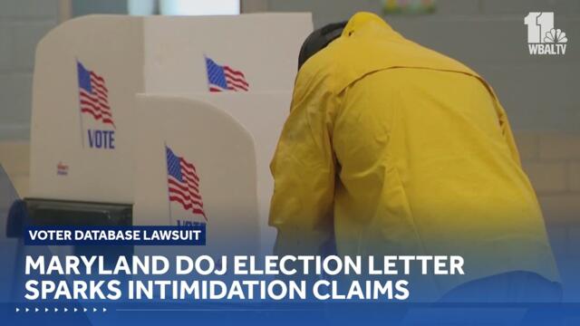 Maryland DOJ election letter sparks intimidation claims