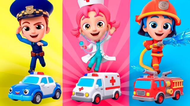 Polizistin, Feuerwehrfrau und Ärztin | Kinderlieder
