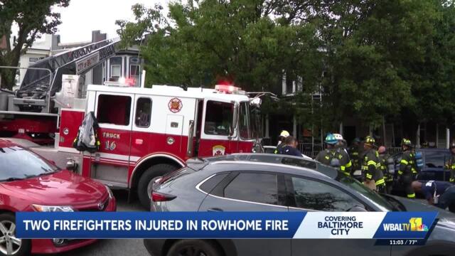 2 firefighters injured in multi-home fire in Hampden