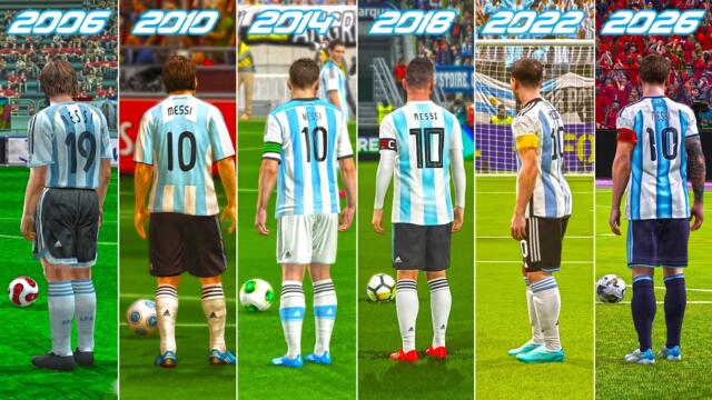 LIONEL MESSI Free Kick in FIFA World Cup But PES/eFootball Version