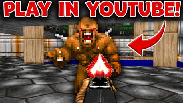 DOOM but it's PLAYABLE in YouTube!