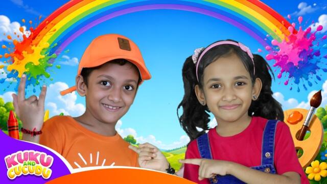 🌈 Color Song for Kids 🌈 | Nursery Rhymes & Kids Songs – Kuku and Cucudu